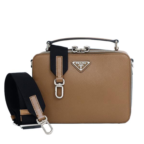 【極美品】PRADA ブリック 2wayバッグ ハンドバッグ ショルダーバッグ 2VH069 サフィ...