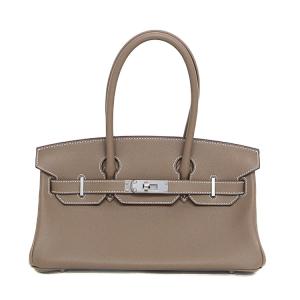 【未使用品】 エルメス バーキンショルダー ライト 29 ハンドバッグ エバーカラー エトゥープ シルバー金具 K刻 ブランドバッグ HERMES 6s01337h【中古】