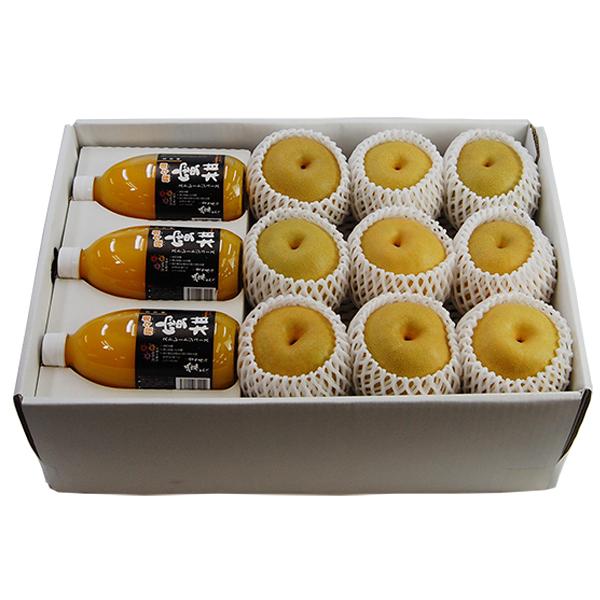 詰め合わせ(豊水梨+おまかせジュース3本）