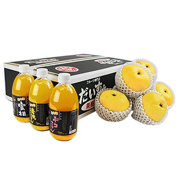 詰め合わせ（新高梨+おまかせジュース3本）