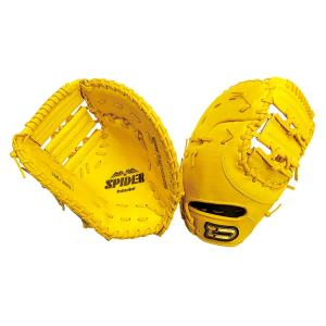 硬式ファーストミット SPIDER オレンジ 左投用 : ダイトベースボール
