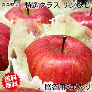 りんご 詰合せ 青森県産 サンふじりんご 8玉 の セット 詰合せ フルーツ りんご 贈り物 ギフト｜daiwaya-syunkaan