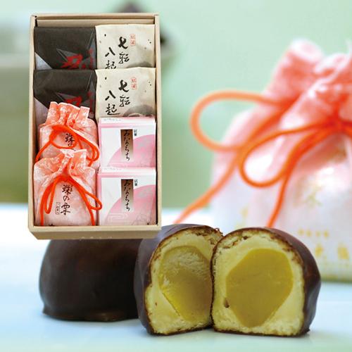 和菓子 ギフト 忍2個七転八起2個珠の栗2個みなくち2個 お供え 法事 お彼岸 初節句 お菓子 お祝...