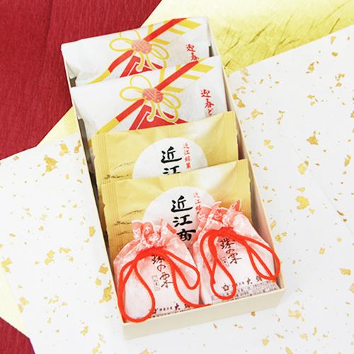 和菓子 迎春どら焼き午2個近江商人2個珠の栗2個 お年賀 迎春菓 お菓子 ギフト 老舗 お正月 お歳...