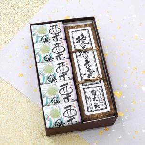 和菓子 ギフト 栗最中5個挽茶羊羹1棹 お菓子 ...の商品画像