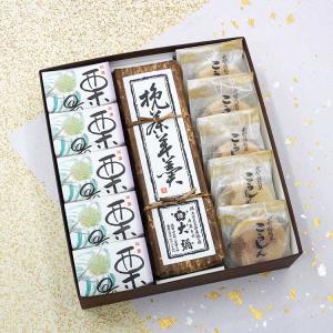 和菓子 ギフト 栗最中5個挽茶羊羹1棹こうしん5...の商品画像