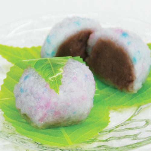 紫陽花もち 6個入り 和菓子 生菓子 季節 お菓子 ギフト お取り寄せ あじさい 紫陽花 こしあん ...
