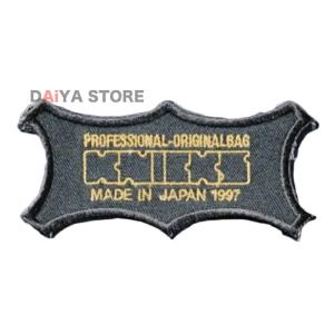 ニックス KNICKS W-1BG オリジナルロゴ 刺繍ワッペン 黒字に金刺繍