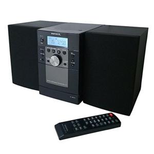 WINTECH AM/FMデジタルチューナー(FMワイドバンド対応)搭載CDカセットミニコンポ ブラック リモコン付属 KMC-113｜daiyu8-y