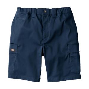 Dickies ストレッチ ショートカーゴパンツ L ネイビー D-2876 ディッキーズ ハーフパンツ ストレッチ 夏 作業着 パンツ ショート丈の商品画像