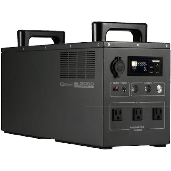 富士倉 2000w出力 ポータブルバッテリー B-2000 ポータブル電源 ポタ電 リン酸鉄リチウム...