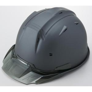 進和化学工業 SS-19V型 T-P式RA マットビュレットグレーメタリック/スモークB ヘルメット 工事 マット