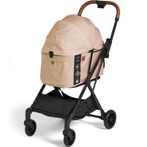 ①【美品】コンビ コムペット ルルテイル キャリー マウナロアブラック カート ヨドバシ.com - コムペット compet ペットカート lulutail
