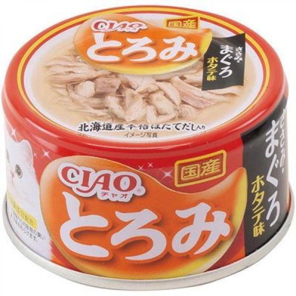 いなば CIAO チャオ とろみ ささみ・まぐろ・ホタテ味 80g　缶 缶詰 ウェットフード キャッ...