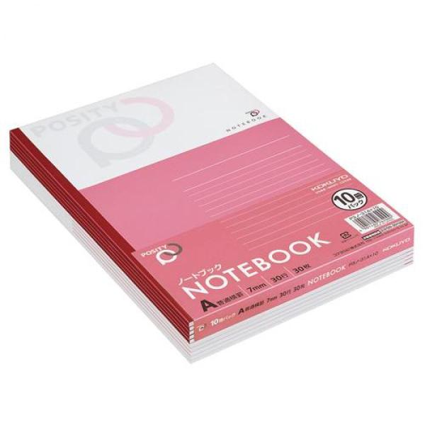 コクヨ ノート ポジティ POSITY セミB5 A罫 30枚 10冊組 P3ノ31AX10 KOK...