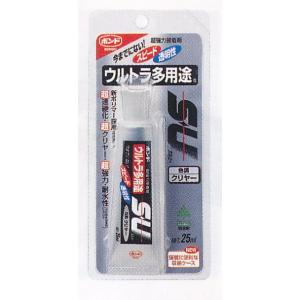 コニシ ボンド ウルトラ多用途 SU クリヤー レギュラータイプ 透明 25ml #04592 強力接着 高性能 屋内 屋外 水まわり｜ダイユーエイト.com ヤフー店