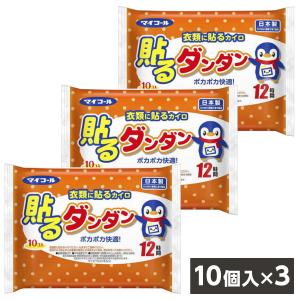 【在庫有・即納】 エステー 衣類に貼る カイロ 貼るダンダン 30個 (10個入×3袋) 袋 12時間 ダンダン 貼る 貼るカイロ 日本製 使い捨て 貼れる｜ダイユーエイト.com ヤフー店