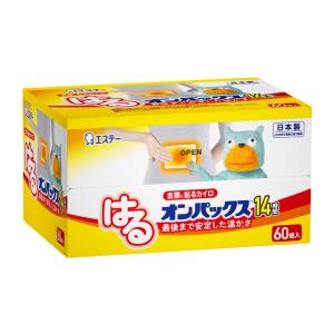 エステー はるオンパックス レギュラーサイズ 60個入　衣類に貼るカイロ 14時間 日本製