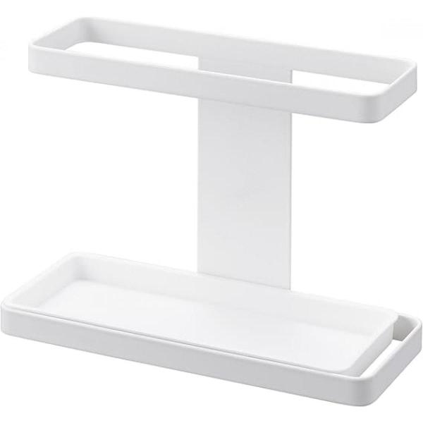 山崎実業 Yamazaki マグネット トレー付き バスブーツホルダー ホワイトプレート Plate...