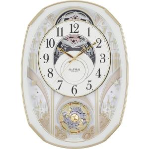 【在庫限り・即納】リズム 電波掛時計 スモールワールドノエルS 4MN551RH03 電波 からくり メロディ30曲