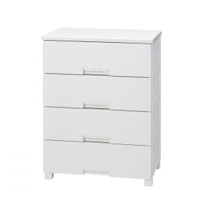 【在庫有・即納】天馬 フィッツチェスト 6504 完成品チェスト 4段 ホワイト(幅65×奥行41×高さ85cm)