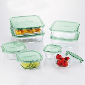 iwaki（イワキ） 保存容器 11点セット グリーン 耐熱ガラス パック