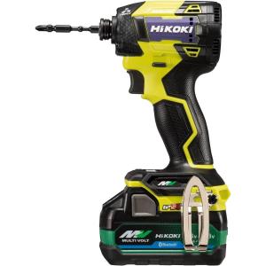 中古品△HiKOKI　コードレスインパクトドライバ 36V マルチボルト  　 WH36DA　バッテリー2点と充電器付き ЗЗ HiKOKI ハイコーキ 36v インパクトドライバ バッテリーx2 充電器