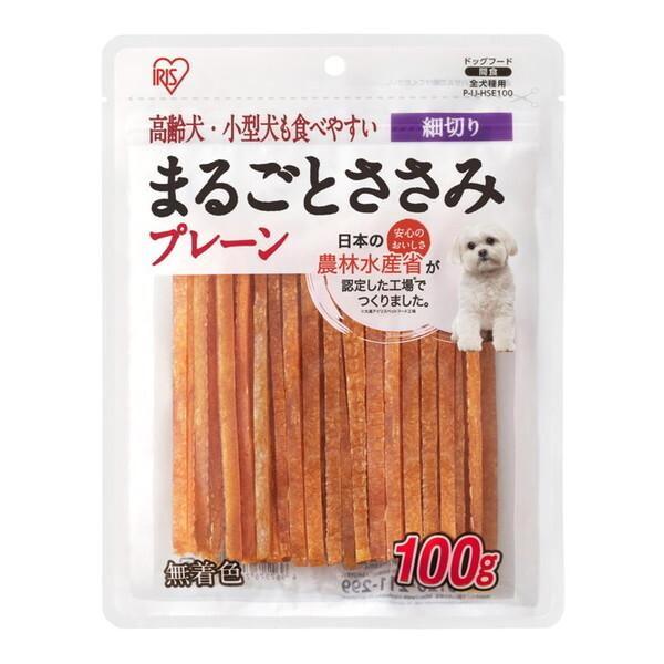 アイリスオーヤマ  まるごとささみジャーキー 細切り プレーン 100g P-IJ-HSE100 無...