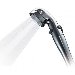 【在庫有・即納】アラミック(Arromic) 水シャワープロ プレミアム シャワーヘッド ST-X3B 節水 水量切替 手元ストップ アダプター付属