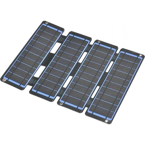 オーム(OHM) ソーラー式充電器 折り畳み式 ソーラーパネル充電器 14W USB-A端子付き I...