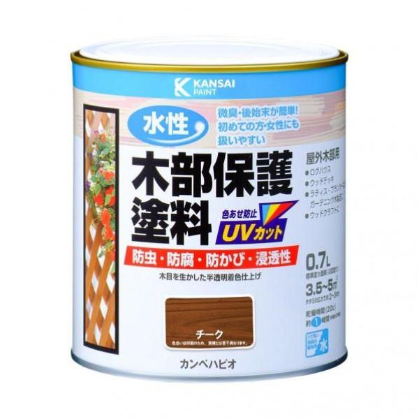 カンペハピオ 水性木部保護塗料  0.7L チーク