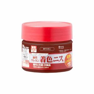 カンペハピオ 油性ウレタン着色ニス 100ml 新マホガニー 高耐久 木部用 高性能ウレタン樹脂塗料 ツヤ仕上げ