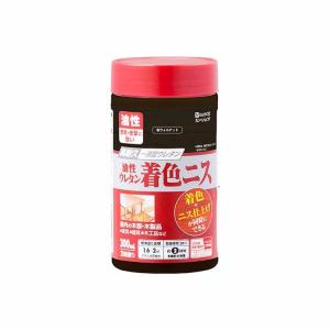 カンペハピオ 油性ウレタン着色ニス 300ml 新ウォルナット 高耐久 木部用 高性能ウレタン樹脂塗料 ツヤ仕上げ