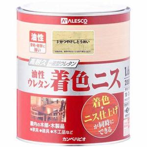 カンペハピオ 油性ウレタン着色ニス 1.6L 3分つやとうめい 高耐久 木部用 高性能ウレタン樹脂塗料 ツヤ仕上げ