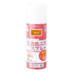 カンペハピオ 油性ウレタン着色ニス スプレー 300ml 新けやき 高耐久 木部用 高性能ウレタン樹脂塗料 ツヤ仕上げ