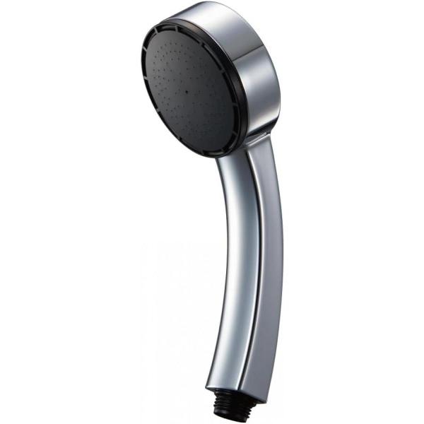 SANEI(サンエイ) シャワーヘッド メッキ 約25%節水 G1/2 アダプター付き 持ちやすい ...