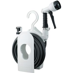 タカギ 散水ホースリール コンパクトリール 15m チャコールグレー R115CG コンパクト収納 ハンガータイプ 散水 家庭用