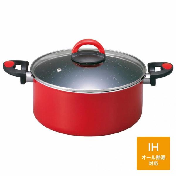 パスト ヴォーナ IH 両手鍋 24cm オール熱源対応 ベストコ