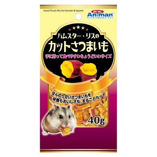 ドギーマン(DoggyMan)　ハムスター・リスのカットさつまいも 40g　小動物/おやつ