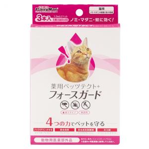 キャティーマン (CattyMan) 薬用 ペッツテクト＋ フォースガード 猫用 1.2ml 3本入 ノミ マダニ 蚊 動物用医薬部外品 無香料 ドギーマン｜ダイユーエイト.com ヤフー店