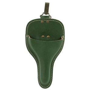 千吉 植木鋏皮サック olive/オリーブ　剪定鋏ケース 天然牛革 剪定ばさみ