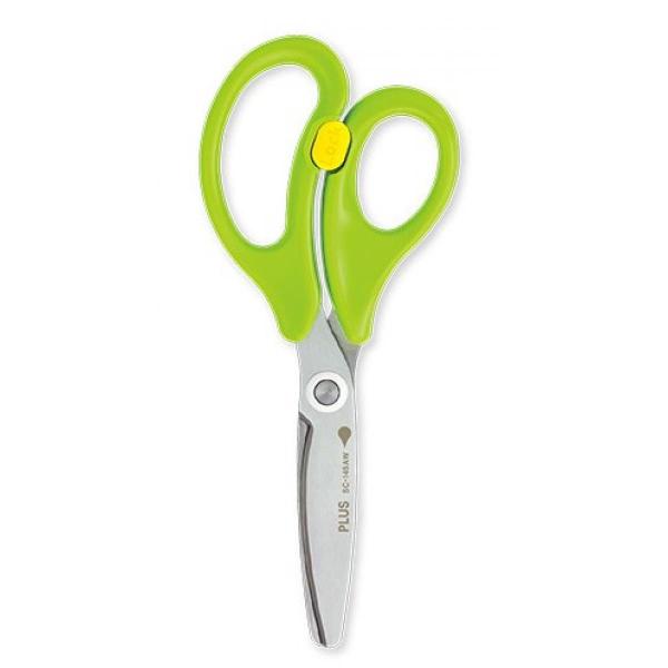 プラス PLUS フィットカットカーブ SC-145AW グリーン 料理はさみ ひとくちカット 子ど...