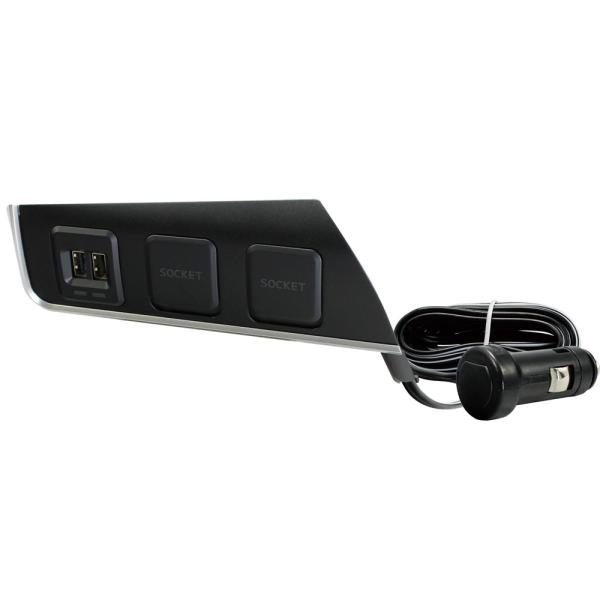 槌屋ヤック C-HR専用 電源BOX SYC5 増設2口ソケット USBポート2口 （ZYX10／N...