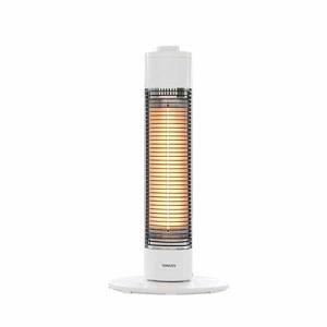 山善  グラファイトヒーター ミニタイプ ECTS-C06 ホワイト  超速暖 転倒OFFスイッチ付 電気ストーブ 暖房