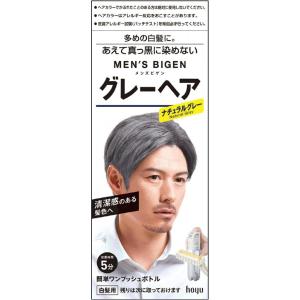 ホーユー メンズビゲン グレーヘア ナチュラルグレー 1剤40g+2剤40g 白髪用 男性用 白髪 ヘアカラー 白髪染め 全体染め 医薬部外品