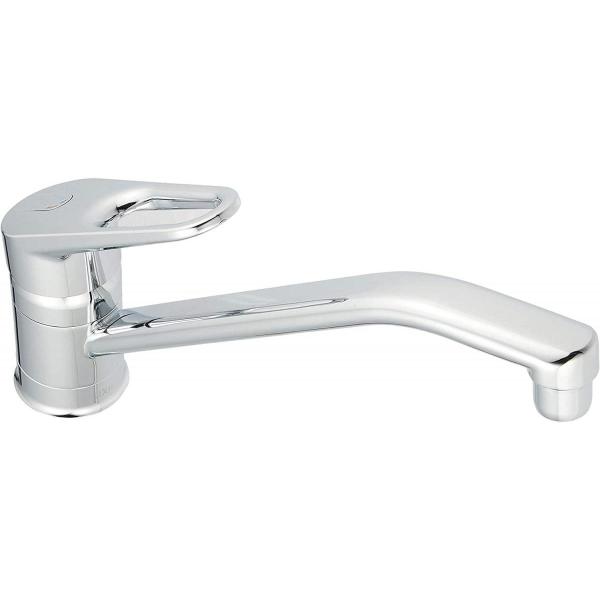 【在庫有・即納】LIXIL(リクシル) キッチン用 台付 ワンホール シングルレバー混合水栓 RSF...