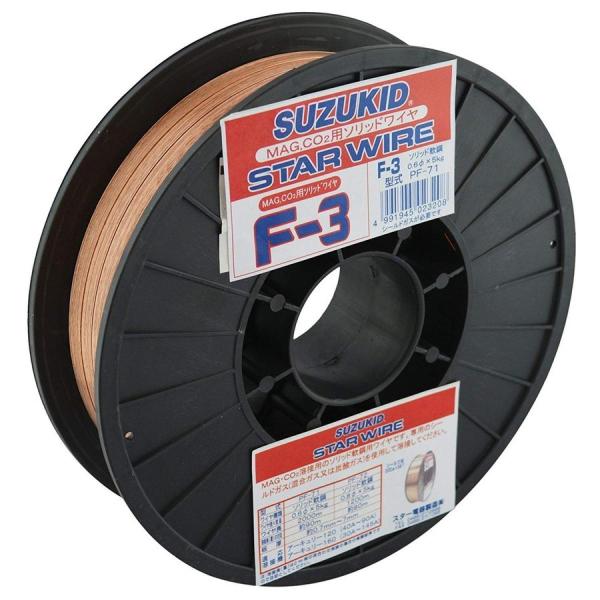 スズキッド(SUZUKID) スターワイヤF-3 軟鋼用ソリッドワイヤ0.6φ×5kg PF-71 ...