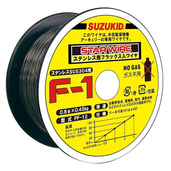 スズキッド SUZUKID F-1ステン ノンガスSUS 0.8φ＊0.45kg PF-12 ステン...