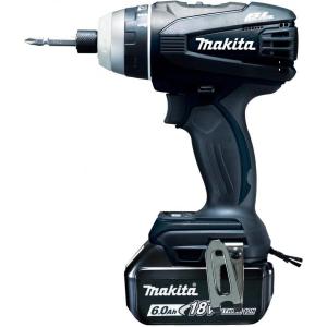 マキタ Makita 4モード・インパクトドライバ TP141 (18V) 黒 トルク150Nm 6Ahバッテリ2本・充電器付 TP141DRGXB｜daiyu8