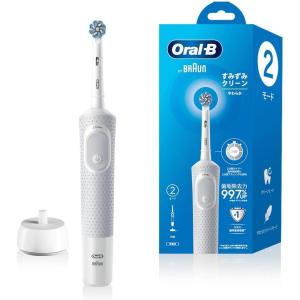 BRAUN ブラウン オーラルB すみずみクリーンやわらか D1004132WT 電動歯ブラシ 歯垢除去 極細毛ブラシ 充電式【日付指定・代引き不可】